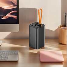 20000mAh 紧凑型移动电源，2 个 USB-A 输出充电端口和 2 个 TYPE-C 输入端口，可为智能手机、平板电脑、智能手表快速充电 - 适用于毕业礼物、单身派对礼物、伴娘礼物、父亲节礼物、新娘送礼会礼物、婚礼宾客礼物、生日派对装饰和婚礼用品、返校 - 黑色 - 查看 8