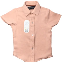 Conjunto niño camisa y short - Rosa coral - Ver 1