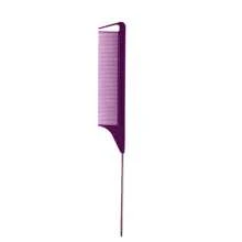 6pcsRandom Color Combination, 2025 New Rat Tail Comb | Carbon Fiber Heat-Resistant Design With Stainless Steel Pin Tail, Ideal For Teasing And Sectioning Hair