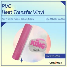 CHEONET - Rollo de vinilo de 12" x 7 pies, vinilo de transferencia térmica para camisetas, tela, almohadas, vinilo para planchar en todas las máquinas cortadoras, vinilo permanente, fácil de cortar y aplicar, parches de bordado y plancha para chaquetas, parches para coser en ropa, mochilas, jeans, camisetas