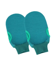 1 Peça Luvas De Banho Esfoliantes Para Esfoliação Corporal, Toalha De Banho Para Escovar Pele Morta, Esfoliante Corporal De Espuma Para Massagem De Banho Spa, Luvas De Banho Esfoliantes Reversíveis Para Spa, Massagem, Esfoliação Corporal