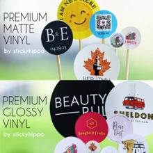 Cualquier tamaño | 3 A 5 CM Pegatinas/Etiquetas personalizadas con logotipo de empresa pequeña redondo | Etiquetas de texto circular | Pegatinas redondas pequeñas, Sellos para bolsas de regalo de fiesta de agradecimiento, Pegatinas para botellas de agua, Crea tu propia pegatina personalizada | Pegatina con cita favorita | Pegatina personalizada | Recorte, Regalos únicos e ideales para ella, novio, novia, papá, mamá, familia, amigos, mascotas, hija, estudiantes, hijo para aniversarios, cumpleaños, graduación, hogar, oficina, organizador de viajes - Multicolor - Ver 6