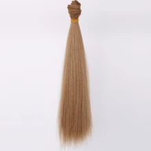 1pc Doll Solid Straight Wig, High-Temperature Fiber DIY BJD Hairstyle Wig