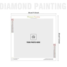 [Angepasst] 1 Stück Foto benutzerdefinierte Diamant-Malerei für Erwachsene Hochzeitstag Sets Komplette Runde Kreuzstich Diamant Stickerei Familienfoto DIY Geschenk