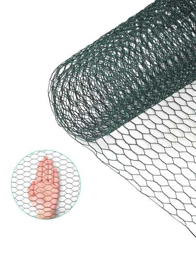 2 Rollos de Malla de Alambre Tejido Hexagonal Verde, Cerca de Aislamiento para Jardín Vegetal, Macetas de Flores, Plantas Verdes y Animales, Cerca de Alambre de Hierro Hexagonal Tejido Ligero, Red de Aislamiento Portátil y Móvil para Interiores y Exteriores, Decoración de Pared de Flores, Decoración de Fotos, Red Trepadora de Plantas