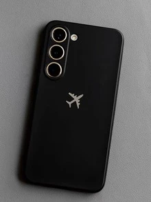 غطاء هاتف مقاوم للصدمات ومانع للانزلاق باللون الأسود متوافق مع هواتف آيفون 17/17 إير/17 برو/17 برو ماكس، هونر، ريدمي، جالاكسي A04e/A05s/A13/A14/A15/A34/A35/A50/A52/A53/A54/S21/S22/S23/S24/S25/S25 أولترا، 6A/7A/8A، 12T/13T/14T مقاوم للماء ومقاوم للسقوط والخدش