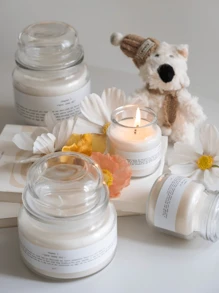 1 vela artesanal perfumada 100% cera de soja, vela limpa para potes pequenos/médios/grandes, velas de longa duração: até 25/60/100 horas, presentes perfeitos, vela decorativa para ambientes, presentes para o Dia das Mães, decoração de quarto