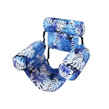 Heavy Duty Inflatable Pool Floats Adult, Inflatable Pool Lounge Chairs For Adults With Tropical Leaf Design, Party Summer Water Beach Lake Fun, Beach Relaxation | Vibrant Design | Comfortable Mesh, Beach Chairs For Adults