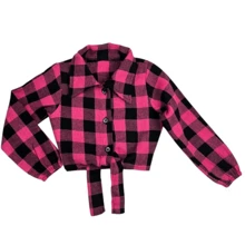 Blusa Camisa Feminina Xadrez Flanela Infantil Look Junino Festa Junina Moda Country 02 ao 16
