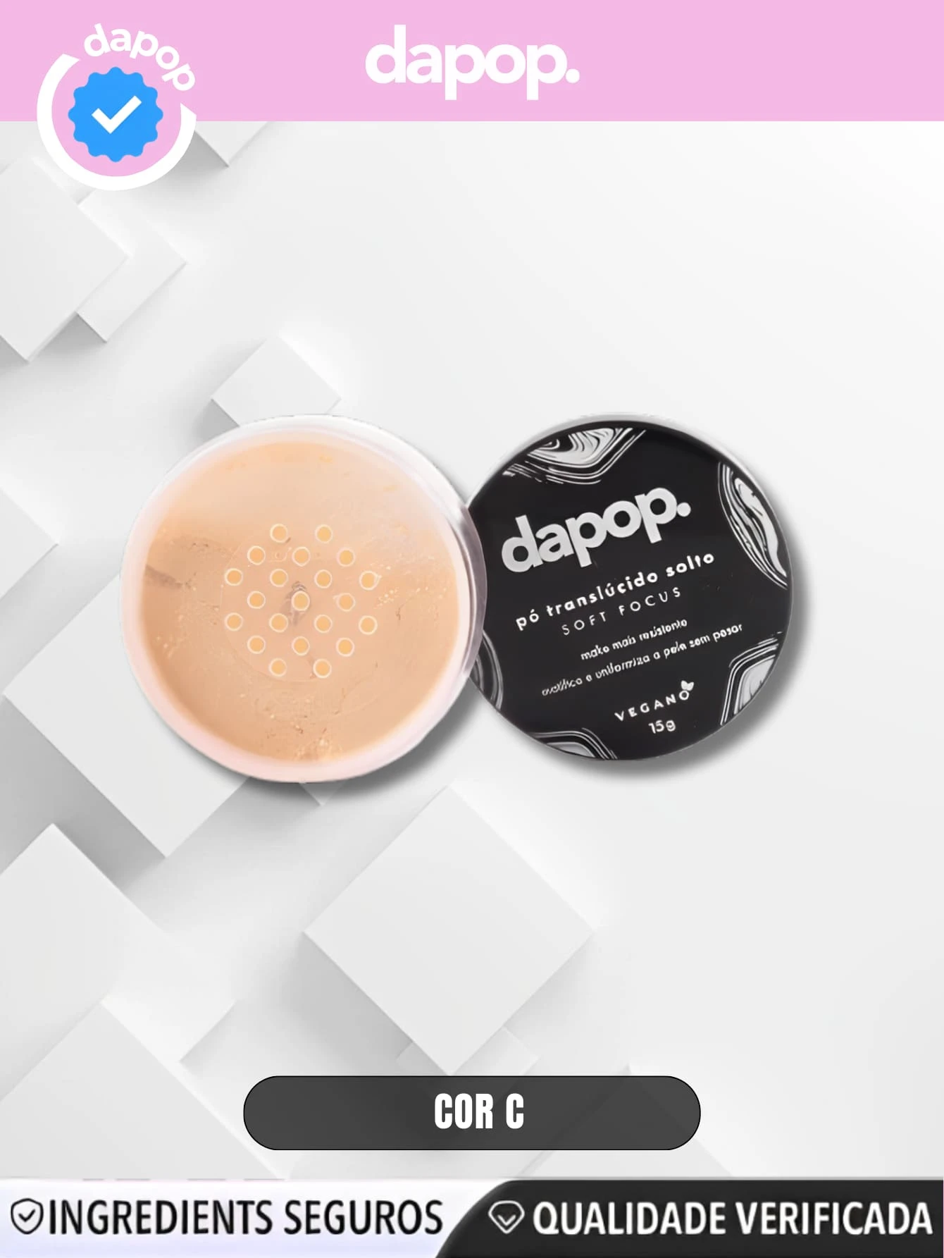 Pó Translúcido solto - Dapoo - Cor C - Visão 1