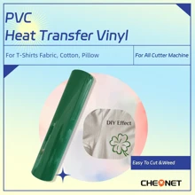 CHEONET - Rollo de vinilo de 12" x 7 pies, vinilo de transferencia térmica para camisetas, tela, almohadas, vinilo para planchar en todas las máquinas cortadoras, vinilo permanente, fácil de cortar y aplicar, parches de bordado y plancha para chaquetas, parches para coser en ropa, mochilas, jeans, camisetas