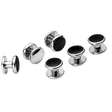 Set de 2/6/8 piezas de gemelos y botones de camisa para hombres, juego de gemelos y botones de camisa de esmoquin para hombres, gemelos y botones de camisa de latón para boda/banquete/ceremonia/negocios, el mejor regalo para padres/amigos/amantes