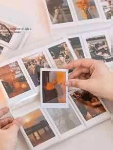 120/240-Pocket Transparent Photo Album - Large Capacity Movie Ticket, Star Card And Postcard Storage.Men's And Women's Multi-Card Business Card Holder Business Card Book Business Star Large-Capacity Card Bag Business Card Storage Book