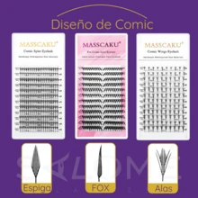 Comic Fox Masscaku Eyelash Extensions – Anime Style Design With Super Soft Long Curls - D - View 4