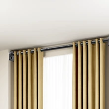 Adjustable Tension Rod - Made Of Stainless Steel With Plastic End Caps, Easy Installation Without Drilling, Suitable For Shower Curtains, Curtains, Closets, Balcony Drying - Available In Silver, Black, White And Grey Room Decor Bathroom Accessories Back To School