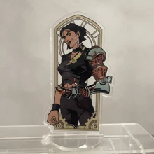 Anime 1pc"Arcane Acrylic Stand11cm,Acrylic Display Stand Person Model, Tabletop And Home Decor,Key Ring Accessories Decor, Id Al-Adjha A Graduation Gift For Friends, Car Accessories Bag Charm Backpack For School