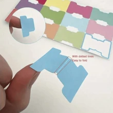 60pcs Sticky Index Tabs, Writable Sticky Notes, Flags Paper Blank Monthly Tabs, Planner Stickers, Double Sided Page Markers Book Tabs Annotation Tabs, For Labelling Classifying Planning, School Supplies,Back To School