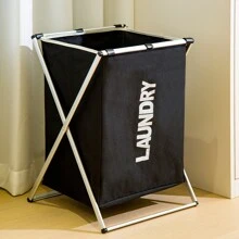 Multi-Compartment Laundry Basket, Clothes Storage Organizer, Collapsible 3-Sections Laundry Hamper With Aluminum Frame, Suitable For Bathroom, Bedroom, Garage