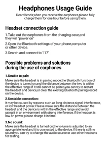Tagry Écouteurs sans fil I17, écouteurs intra-auriculaires sans fil à réduction de bruit CVC hi-fi stéréo avec son immersif, 35 heures d'autonomie, casque Bluetooth pour iOS/Android/salle de sport/sport/voyage/cadeau
