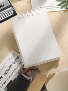 Libreta mini A7 con diseño de alta calidad, páginas desprendibles, plegable 360°, 80 hojas/160 páginas, carcasa de PP mate resistente al agua, adecuada para oficina, escuela, reuniones, contabilidad, DIY, registro de vida, conferencias de estudiantes, reuniones de trabajo, planificación de fitness, vuelta al cole, trabajo, etc.