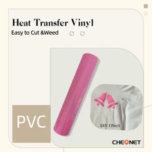 CHEONET - Rollo de vinilo de 12" x 7 pies, vinilo de transferencia térmica para camisetas, tela, almohadas, vinilo para planchar en todas las máquinas cortadoras, vinilo permanente, fácil de cortar y aplicar, parches de bordado y plancha para chaquetas, parches para coser en ropa, mochilas, jeans, camisetas