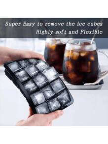 Large Six And Eight Square Silicone Ice Tray Ice Cream Dessert Juice Frozen Model For Home Use With Lid