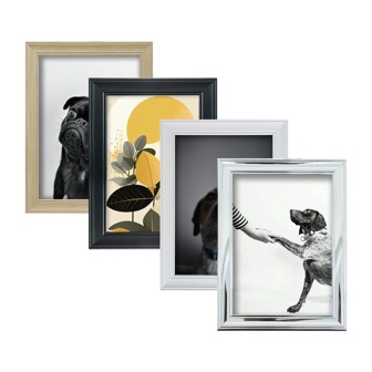 1pc/4pcs/6pcs Elegant Photo Frame Gallery, Displays 3.5x5", 4x6", 5x7", 6x8", 8x10" Paintings Or Photos, Suitable For Wall Decor, Living Room, Study, Bedroom (Photo Paper Included Random)
