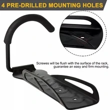 1/2/4Pack Wall Mount Vertical Bike Rack Bicycle Holder Hook Storage Hanger Garage - Black - View 4