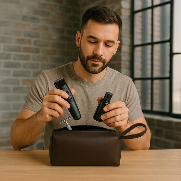 Necessaire Unissex Compacta Estilo Casual Impermeável Ideal Para Viagem Envio Já