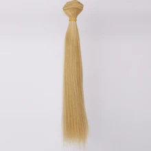 1pc Doll Solid Straight Wig, High-Temperature Fiber DIY BJD Hairstyle Wig