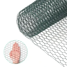 2 Rolls Green Hexagon Woven Wire Mesh, Vegetable Garden Flower Pot Green Plant Animals Isolation Fence, Lightweight Woven Hexagonal Iron Wire Fence, Indoor Outdoor Portable Mobile Isolation Net, Flower Wall Decor Photo Decor Plant Climbing Net
