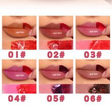 Set de 6 tintes labiales: duraderos, resistentes al agua, hidratantes, fórmula ligera, no pegajosa, de alta duración, aplicación suave, acabado natural, perfectos para todo tipo de piel, ideales para uso diario y ocasiones especiales.