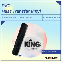 CHEONET - Rollo de vinilo de 12" x 7 pies, vinilo de transferencia térmica para camisetas, tela, almohadas, vinilo para planchar en todas las máquinas cortadoras, vinilo permanente, fácil de cortar y aplicar, parches de bordado y plancha para chaquetas, parches para coser en ropa, mochilas, jeans, camisetas