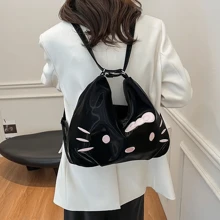 Sanrio 1 pièce Sac fourre-tout Sanrio hello kitty, sac à épaule pour femmes, sac de courses, sac de transport, sac décontracté de haute qualité pour les courses, les voyages, les sorties printanières, les cadeaux