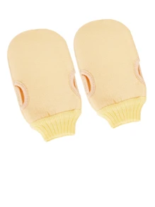 1 Peça Luvas De Banho Esfoliantes Para Esfoliação Corporal, Toalha De Banho Para Escovar Pele Morta, Esfoliante Corporal De Espuma Para Massagem De Banho Spa, Luvas De Banho Esfoliantes Reversíveis Para Spa, Massagem, Esfoliação Corporal