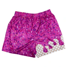 Ice Cream Shorts For Men Cute Preppy Ice Cream Drip Shorts - C4 - Xem 2