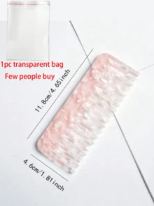 迷你尺寸彩色醋酸梳，复古时尚醋酸发梳，便携式洗发美发梳，宽齿梳，大理石纹防静电便携耐用流行创意发梳，可作为礼物送给家人和朋友，整理头发使头发顺滑，适合女孩外出旅行时使用，发刷、梳子、美发工具、美发产品及配件，适用于理发沙龙美容旅行必需品