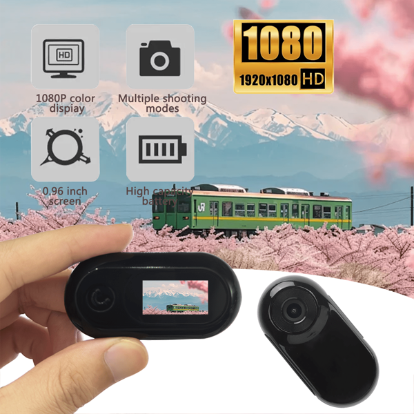 1080P Mini Kamera HD-Bildschirm Outdoor-Actionkamera Videorecorder Fahrrad-Sportskamera-Autokamera Daumen Camcorder