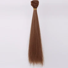 1pc Doll Solid Straight Wig, High-Temperature Fiber DIY BJD Hairstyle Wig