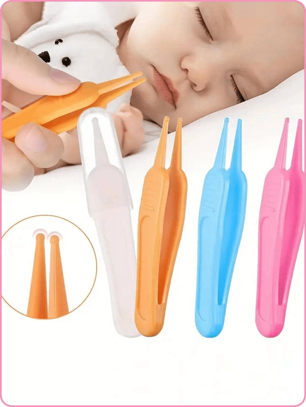 4pcs/1set Baby Daily Care Cleaning Tweezers Round Head Clamps, Newborn Care Set, Infant Nail Clipper 4-Piece Safe Material, Children's Trimming Care Tools, Newborn Gift Set, Newborn Care Tools, Newborn Care Gift