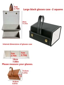 2/3/4/5/6 Slots Travel Glasses Case, Foldable Hanging Glasses Sunglasses Storage Rack Organizer, PU Leather Eyewear Holder Sunglasses Case Sunglasses Holder Sunglasses Organizer Sunglasses Storage Eyeglass Case Protective Case