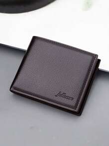 1pc Men's Fashion Simple Wallet Card Bag, Business Horizontal Short Wallet, Fashionable Large Capacity Wallet, Portable Credit Card Wallet