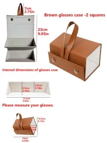 2/3/4/5/6 Slots Travel Glasses Case, Foldable Hanging Glasses Sunglasses Storage Rack Organizer, PU Leather Eyewear Holder Sunglasses Case Sunglasses Holder Sunglasses Organizer Sunglasses Storage Eyeglass Case Protective Case
