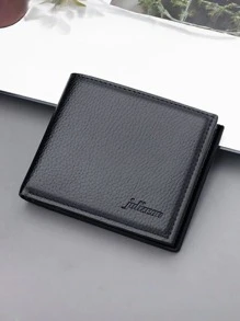 1pc Men's Fashion Simple Wallet Card Bag, Business Horizontal Short Wallet, Fashionable Large Capacity Wallet, Portable Credit Card Wallet
