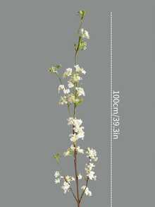 1/2/3支装，每支100厘米仿真花，适用于墙面、客厅、卧室、婚礼、派对装饰、桌面摆设。可用于家居、书桌、厨房、婚礼、餐桌、中心装饰、办公室、花园、户外、房屋、庭院装饰，适合春、夏、秋、冬四季。 - 白色 - 查看 3