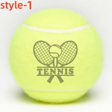 1pc Customized Tennis Ball, 3 Design Options, Made Of Thickened Fiberized Felt, High Elasticity Containing Synthetic Fiber, Durable Training Tennis Ball, Ideal For Tennis Team Captain Souvenirs Or Season-End/Holiday Gifts - Fluorescent Yellow (1) - View 5