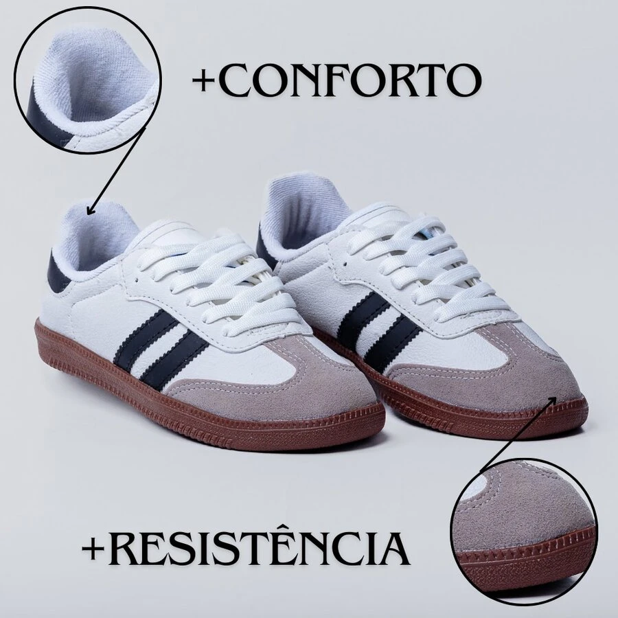 SAMB-Sneakers-White/Caramel