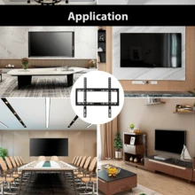 TV Wall Mount Plasma TV LCD LED For 32-60 Inch Flat TV Up To 50kg - 黑色 - 查看 10