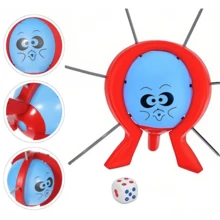 2025年新款Boom Boom气球爆破游戏，别戳破气球游戏，气球爆破游戏（含气球和骰子），互动桌面玩具家庭派对游戏