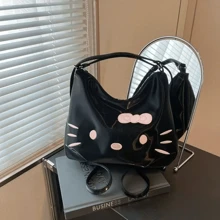 Sanrio 1 pièce Sac fourre-tout Sanrio hello kitty, sac à épaule pour femmes, sac de courses, sac de transport, sac décontracté de haute qualité pour les courses, les voyages, les sorties printanières, les cadeaux